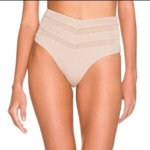 NWT Tularosa Revolve Cher Bikini Bottom Nude Small